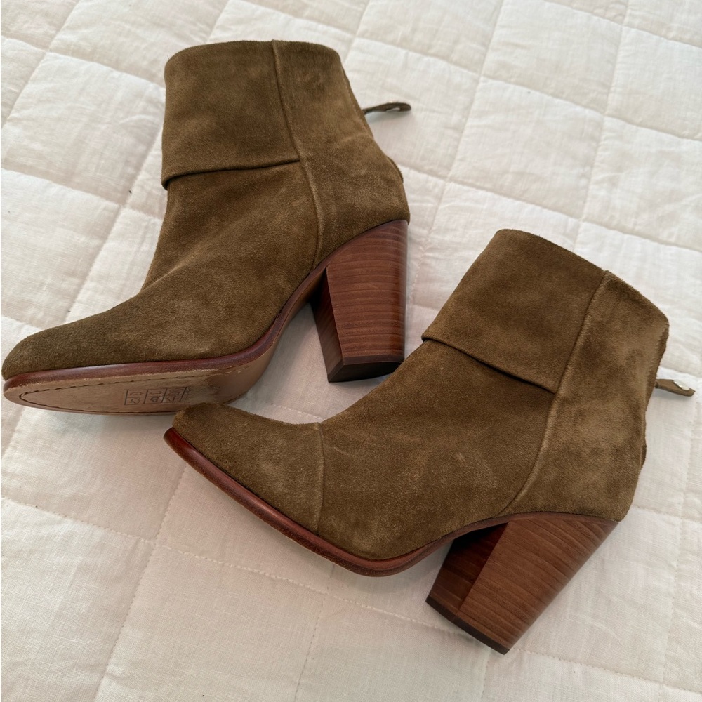 Rag and Bone Newberry Ankle Boots in Army Green